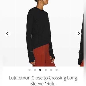 Lululemon Close to Crossing Long Sleeve Rulu Black